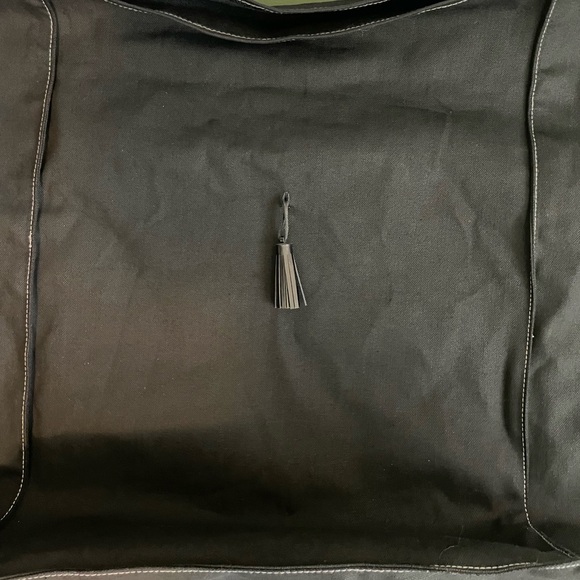 New! Adidas x CLOT Edison Chen Collab Black Canvas Bag w/ leather tassels - Picture 7 of 10